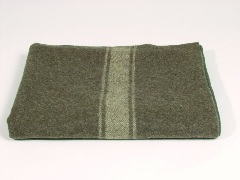 Coperta Militare Replica US Army – 64x90 Pollici, Misto Lana, Oliva Drab, Ignifuga