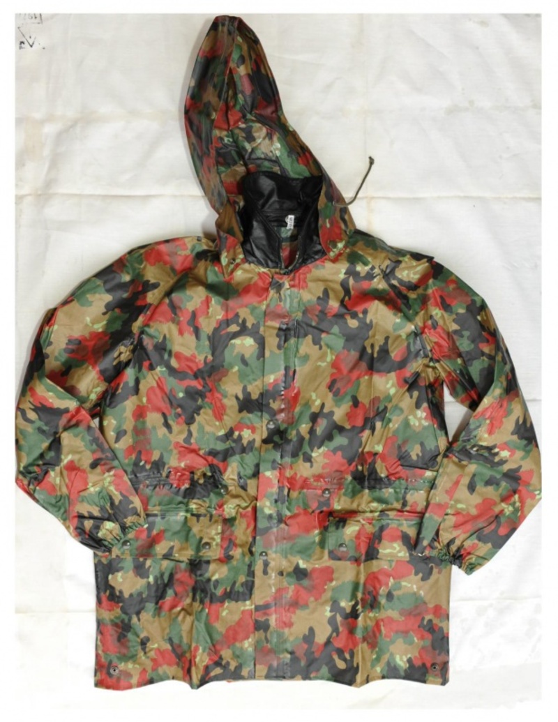 Mimetica svizzera impermeabile senza cappuccio