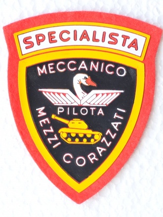 Scudetto specialista meccanico pilota mezzi corazzati E.I.