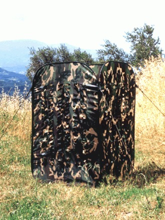 Capanno da caccia fogliato