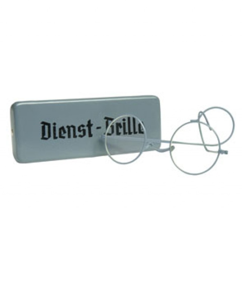 Occhiali Germania WWII con custodia metallo