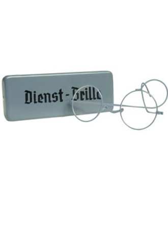 Occhiali Germania WWII con custodia metallo