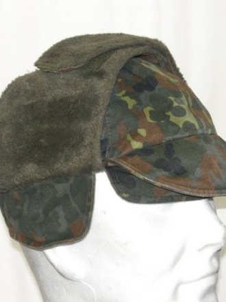 Cuffia mimetica Bundeswehr imbottita usata