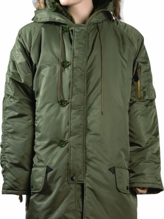 Parka militare USA N3B verde