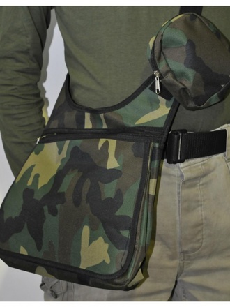 Borsa a tracolla mimetica