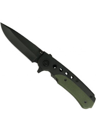 Coltelli con clip verde-nero