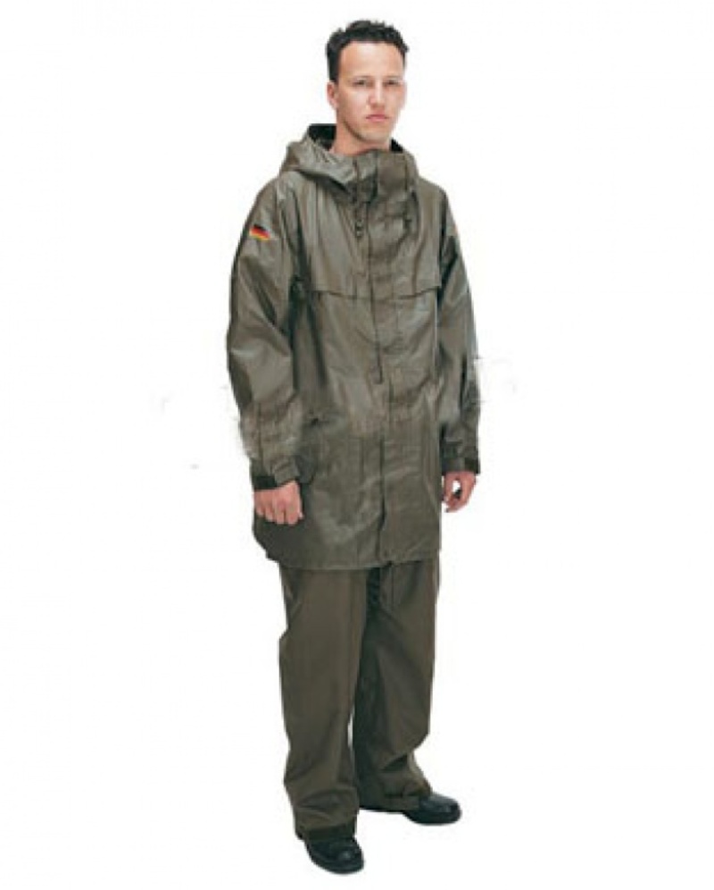 Completo impermeabile Bundeswehr originale nuovo