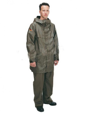 Completo impermeabile Bundeswehr originale nuovo