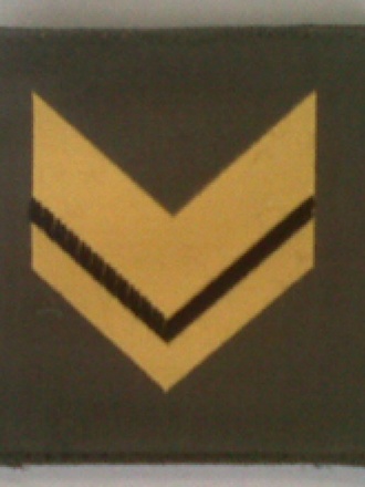 Grado velcro sergente Esercito Italiano per mimetica