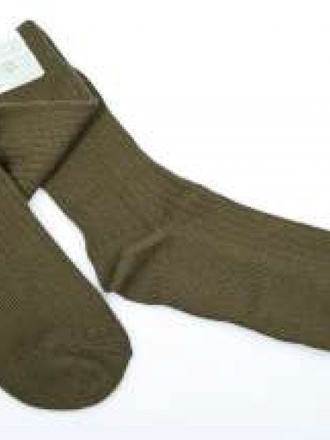Calzino verde militare corto
