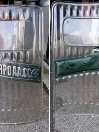 Scudo antisommossa Carabinieri anni '80