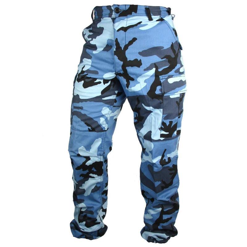 Pantaloni BDU sky blue camo