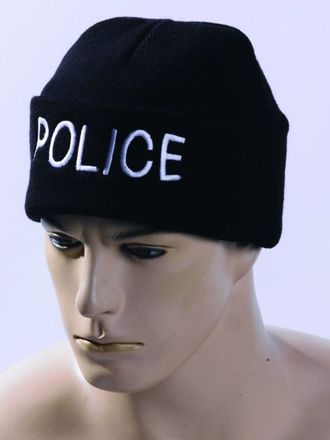 Berretto cuffia Police nero