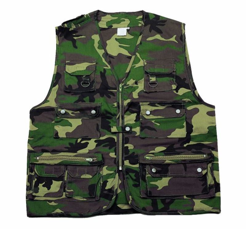 Gilet reporter woodland