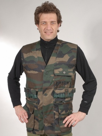 Gilet cartuccera woodland