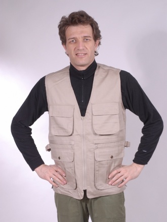 Gilet economico cotone kaky