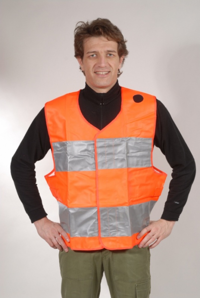 Gilet rifrangente tedesco con custodia