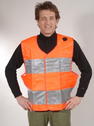 Gilet rifrangente tedesco con custodia