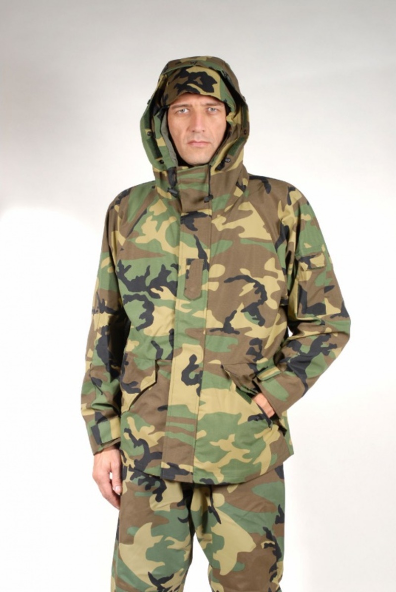Parka impermeabile traspirante 2 strati-woodland