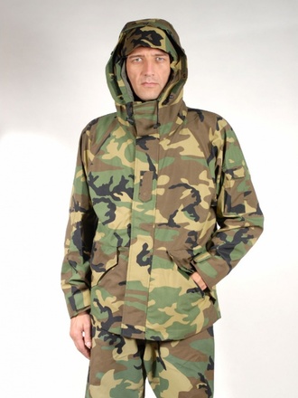 Parka impermeabile traspirante 2 strati-woodland