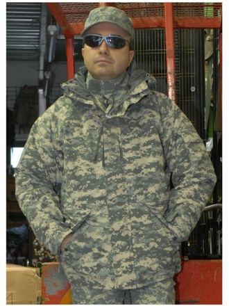 Parka impermeabile traspirante 3 strati ACU camo