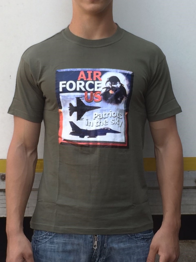 T-shirt Air Force US verde