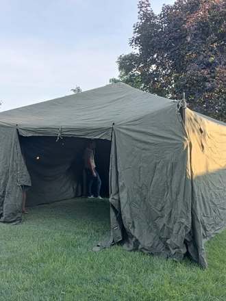 SOTTO Tenda per servizi in campagna mt 5,5x5,5
