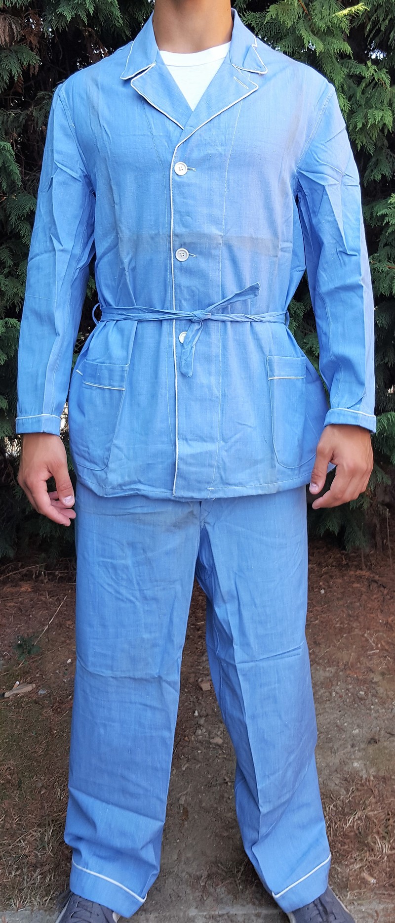 Pigiama vintage azzurro Esercito Italiano nuovo