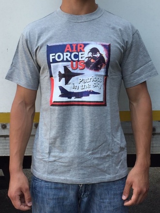 T-shirt Air Force US grigia