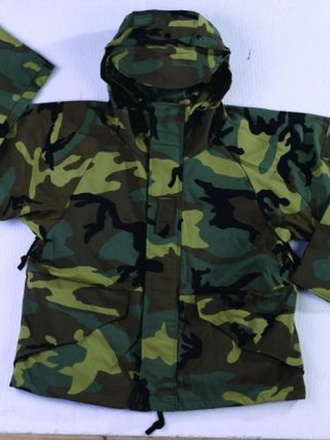 Parka impermeabile traspirante 3 strati woodland