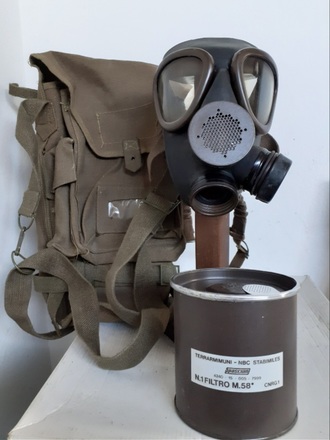 Maschera antigas M59 Esercito Italiano come nuova