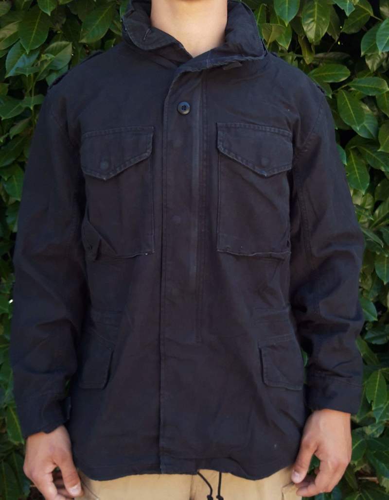 M65 FIELD JACKET NERO STONE WASHED 