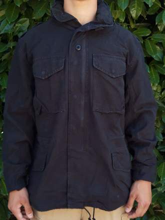 M65 FIELD JACKET NERO STONE WASHED 