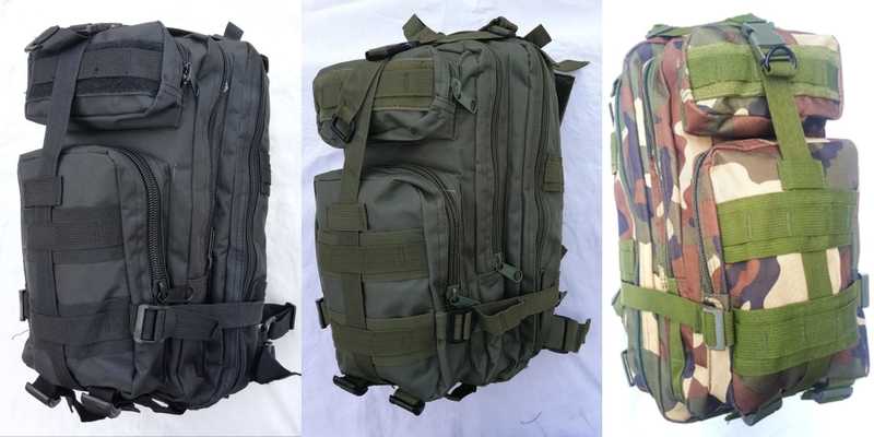 TRIS ZAINI MOLLE 30 LITRI