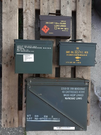 SET COLLEZIONE CASSETTE PORTA MUNIZIONI