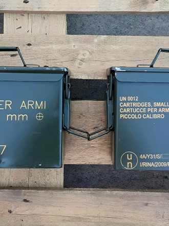 COPPIA CASSETTE  PORTA MUNIZIONI PRIMETTA 