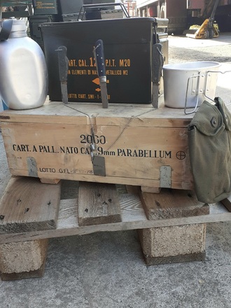 OFFERTA CASSETTA PARABELLUM + 3 LAME EI + BORRACCIA 3 PEZZI+ CASSETTA STAGNA MEDIA + PIASTRINA