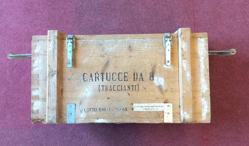 CASSA IN LEGNO CARTUCCE DA 8 TRACCIANTI