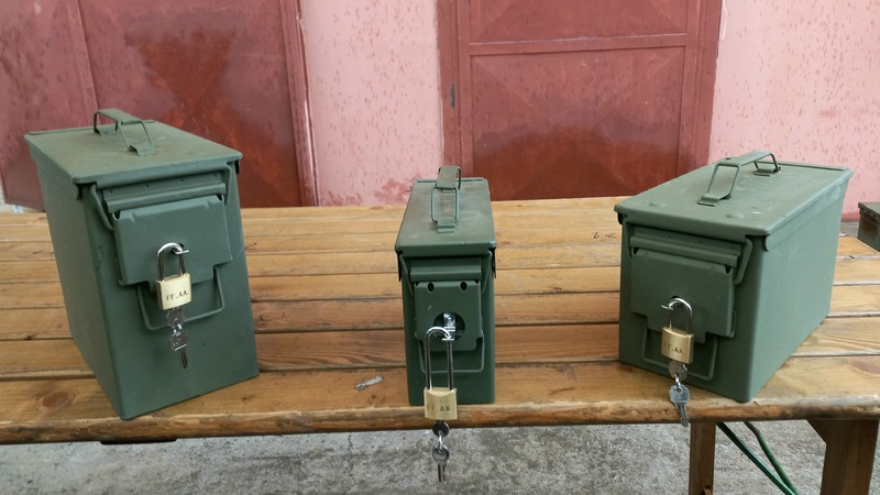 TRIS DI CASSETTE RIGENERATE CON LUCCHETTO