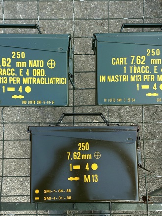SET 3 CASSETTE PORTA MUNIZIONI  STAGNE 1MA 
