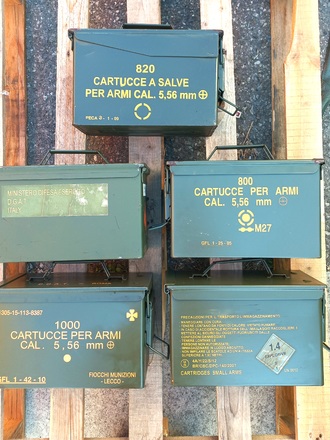 SET 5 CASETTE PORTA MUNIZIONI PRIMETTA