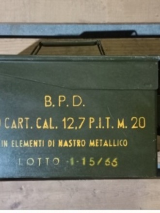 OFFERTA 3 CASSETTE PORTA MUNIZIONI CAL12.7