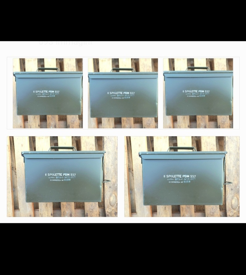 OFFERTA 5 CASSETTE PORTA MUNIZIONI SPOLETTE