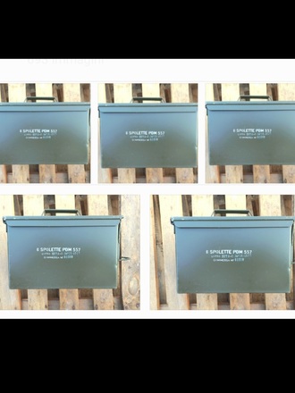 OFFERTA 5 CASSETTE PORTA MUNIZIONI SPOLETTE