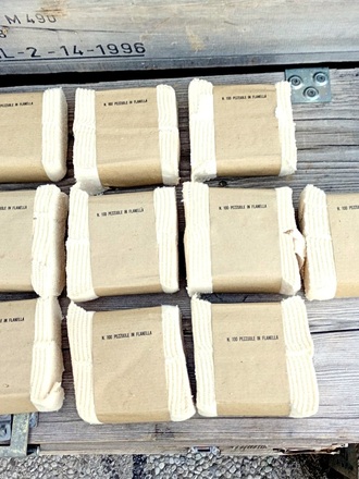 CONFEZIONE DA 1000 PEZZUOLE PER PULIZIA ARMI
