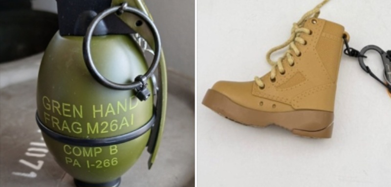 COPPIA ACCENDINO BOMBA E ANFIBIO