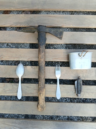 PICCOZZINO+LAMA TATTICA+GAVETTINO+2 POSATE