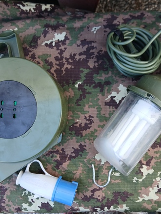 KIT LAMPADA MECCANICO +PROLUNGA MILITARE