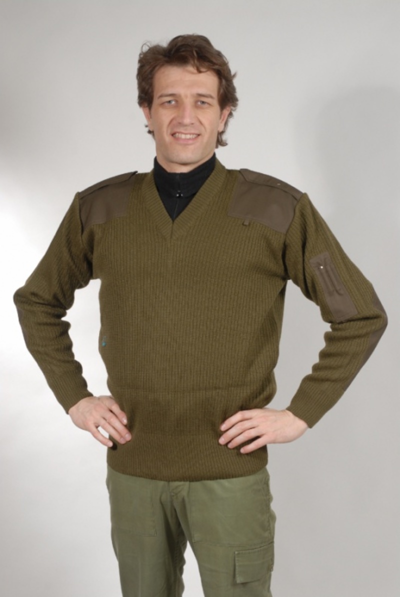 Maglione con collo a V da ufficio E.I.