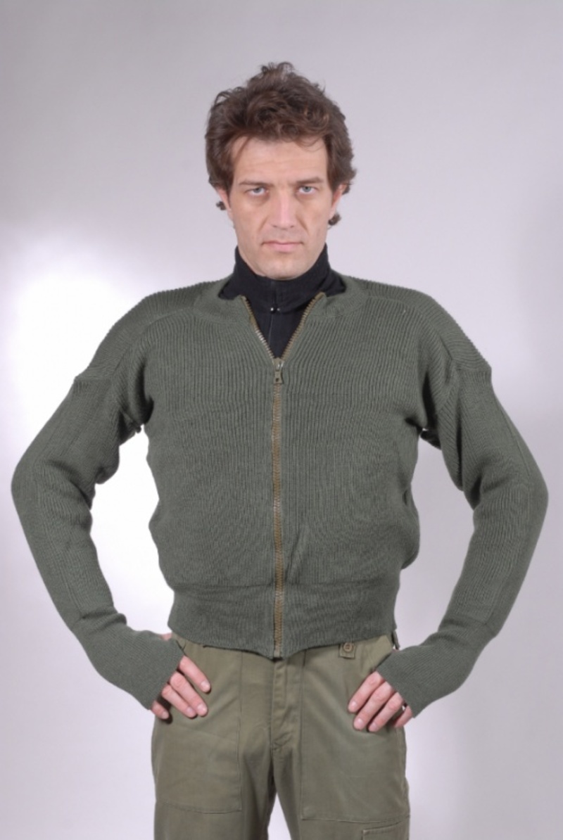 Maglione con zip inglese